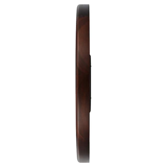 Classic Brown Colour Wooden Wall Clock with Roman Numerals and Silent Sweep - 40 cm x 40 cm (Large) W0065WA01 - KRISHNA WATCH COMPANY
