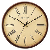 Titan Classic Wooden Wall Clock in Roman Numerals with Silent Sweep - W0065WA02