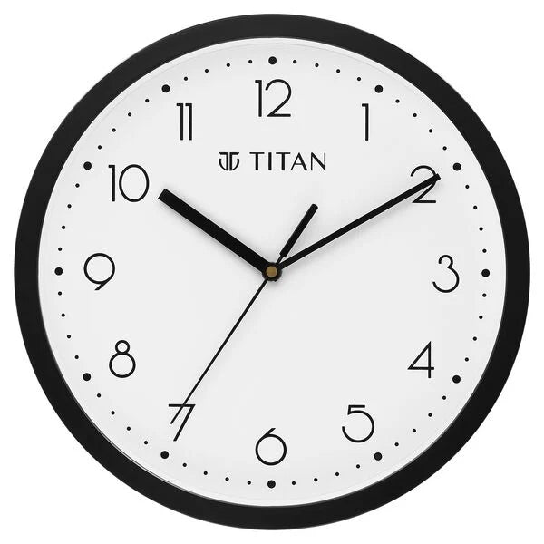 Titan Simple-Sweep Collection - Black (28cm x 28cm) - W0074PA07 - KRISHNA WATCH COMPANY