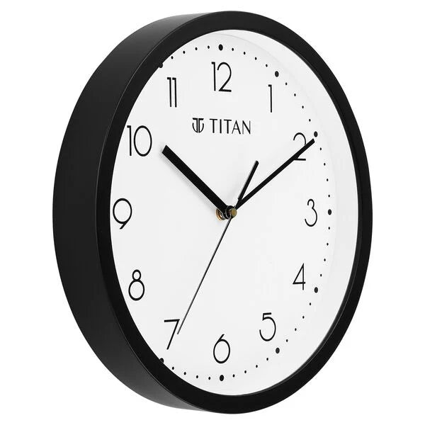 Titan Simple-Sweep Collection - Black (28cm x 28cm) - W0074PA07 - KRISHNA WATCH COMPANY