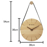 Titan Artisanal Hang-wood Wall Clock - 30 cm x 30 cm W0076WA01 - KRISHNA WATCH COMPANY