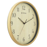 Titan Woodgrain Whispers - Light Brown Contemporary Wall Clock - W0080PA01