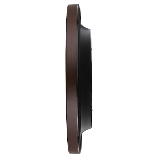 Titan Woodgrain Whispers - Dark Brown Contemporary Wall Clock W0080PA02