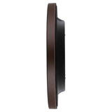 Titan Woodgrain Whispers - Dark Brown Contemporary Wall Clock