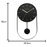 Titan Contemporary Modern Metallics Pendulum Wall Clock - W0086MP01