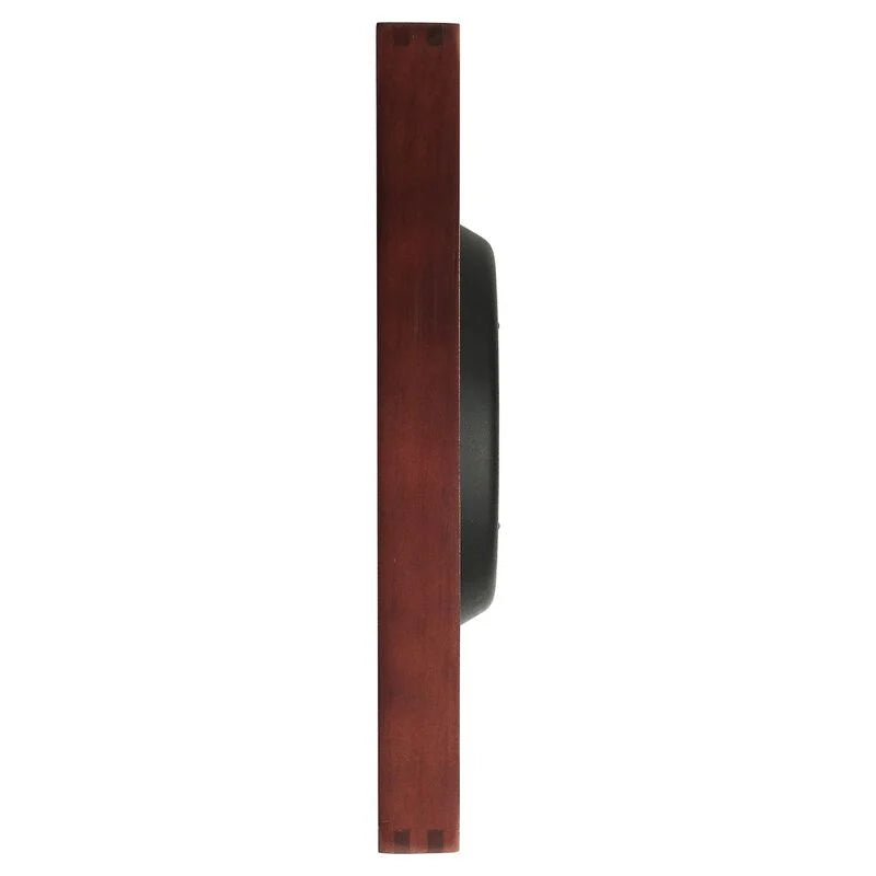 Titan Black & Timber Wooden Wall Clock W0090WA01 - KRISHNA WATCH COMPANY