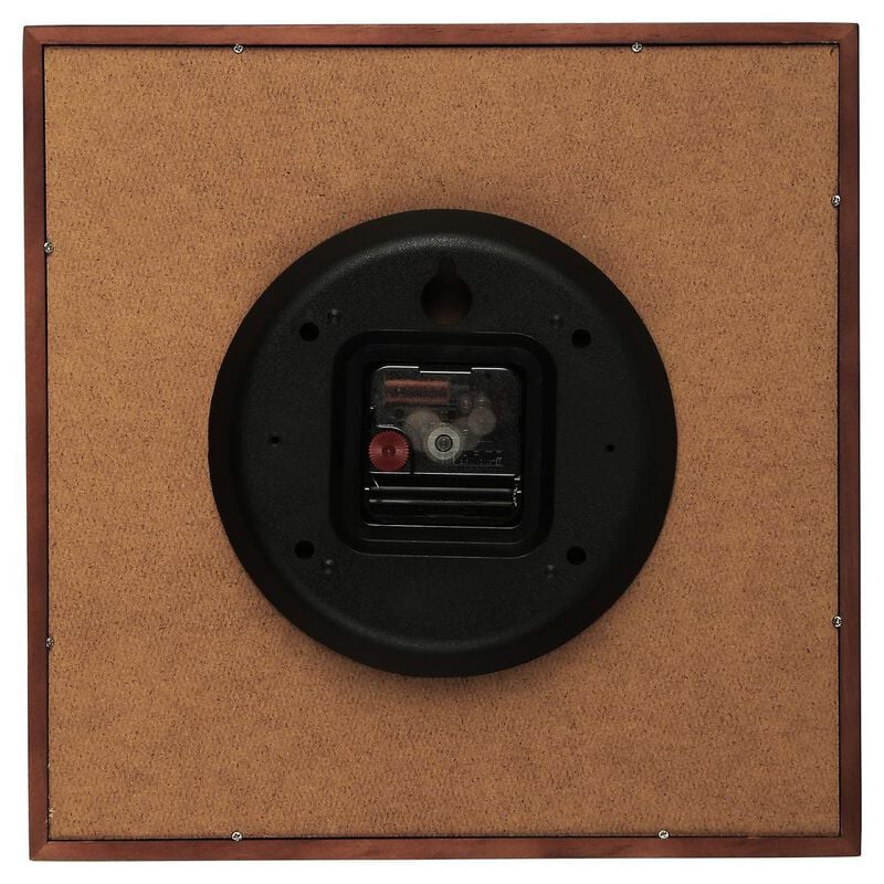 Titan Black & Timber Wooden Wall Clock W0090WA01 - KRISHNA WATCH COMPANY