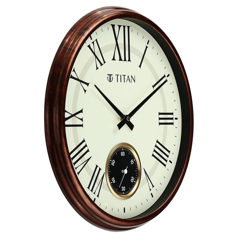 Titan Classic Sub-Second Wall Clock - W0091PA01 - KRISHNA WATCH COMPANY