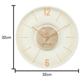 Titan Earth Flare Wall Clock - Pink Sandstone Texture - W0093PA03 - KRISHNA WATCH COMPANY