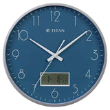 Titan Contemporary Ana-Digi Wall Clock with Thermometer w0100pc01