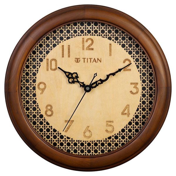 Titan Classic Wooden Wall Clock (35cm x 35cm) w0103wa01 - KRISHNA WATCH COMPANY