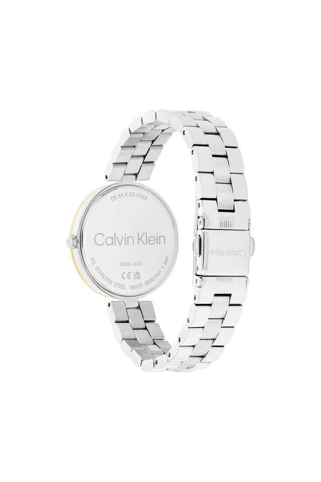CALVIN KLEIN Gleam Black Dial Stainless Steel Analogue Watch For Women - 25100012 - KRISHNA WATCH COMPANY