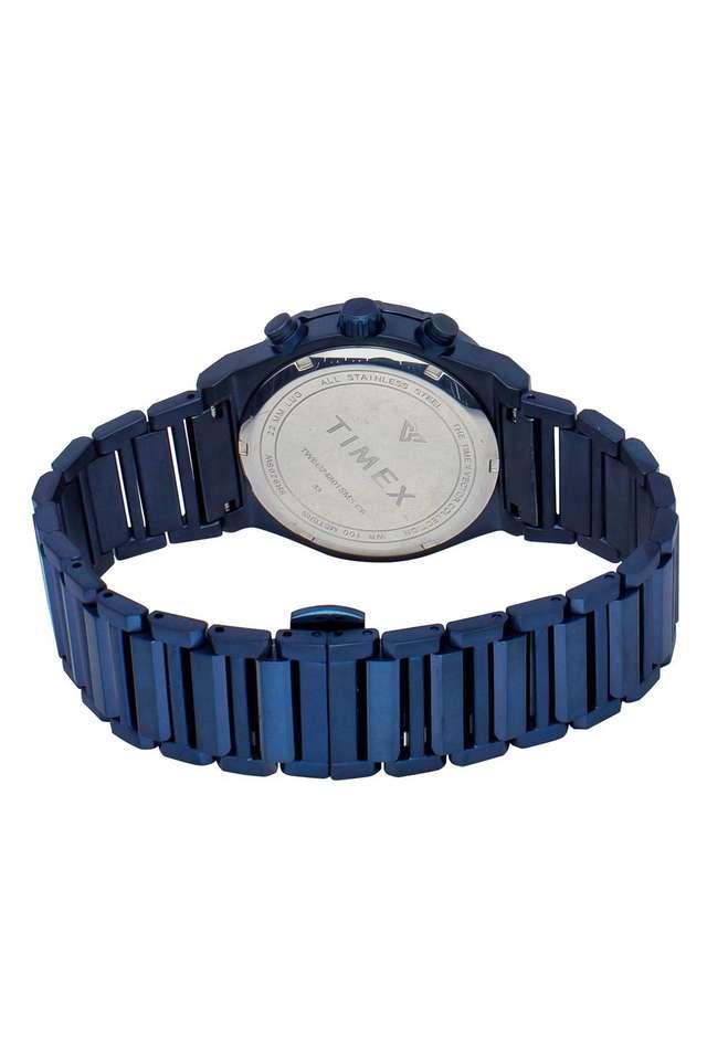 TIMEX Men E Class Watch with Blue Dial and Blue Stainless Steel Bracelet - TWEG24801 - KRISHNA WATCH COMPANY