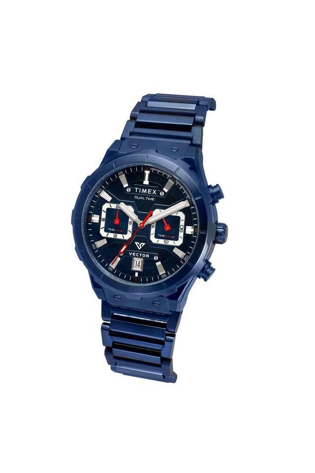 TIMEX Men E Class Watch with Blue Dial and Blue Stainless Steel Bracelet - TWEG24801 - KRISHNA WATCH COMPANY