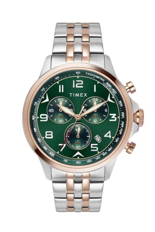 TIMEX Men E Class Watch with Green Dial - TWEG25102 - KRISHNA WATCH COMPANY