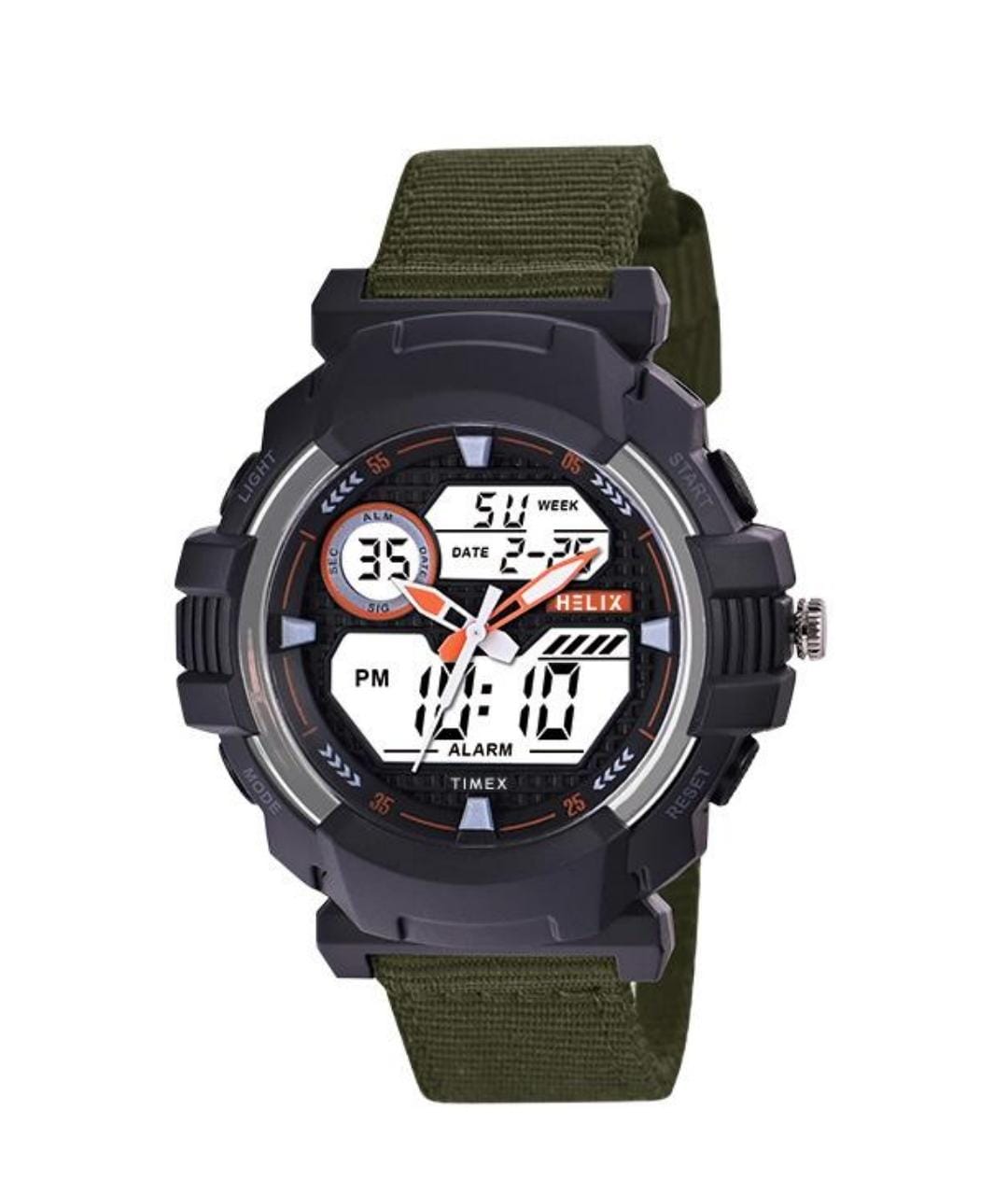 Helix Ana-Digi, Analog-Digital Black Dial Men's Watch-TWESK6501T - KRISHNA WATCH COMPANY