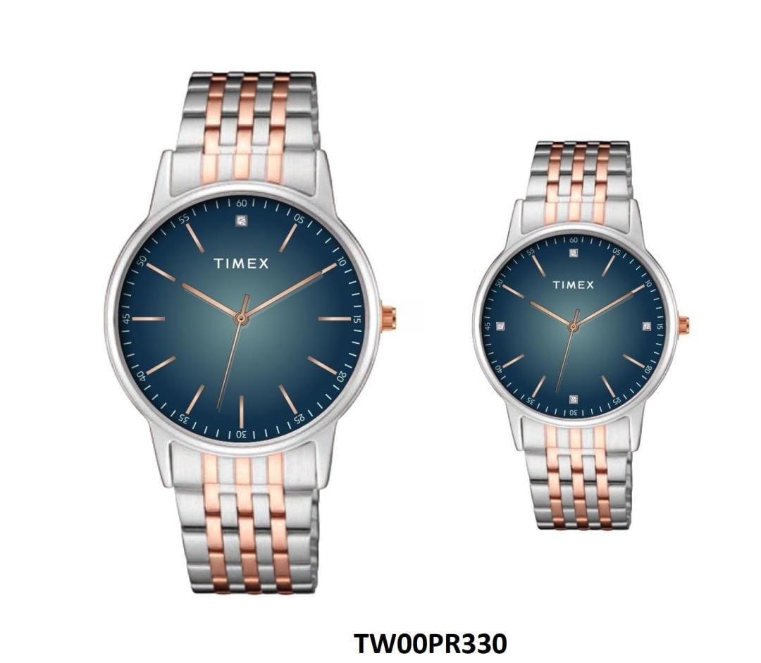 TIMEX Pairs Blue Round Dial Analog Watch - TW00PR330 - KRISHNA WATCH COMPANY