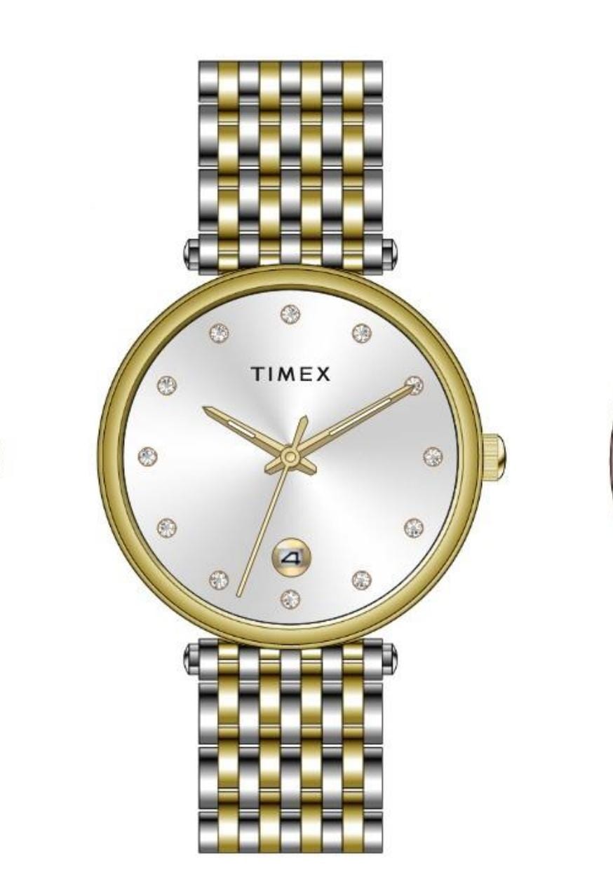 Timex Women Silver Dial Analog Watch - TWEL21602 - KRISHNA WATCH COMPANY