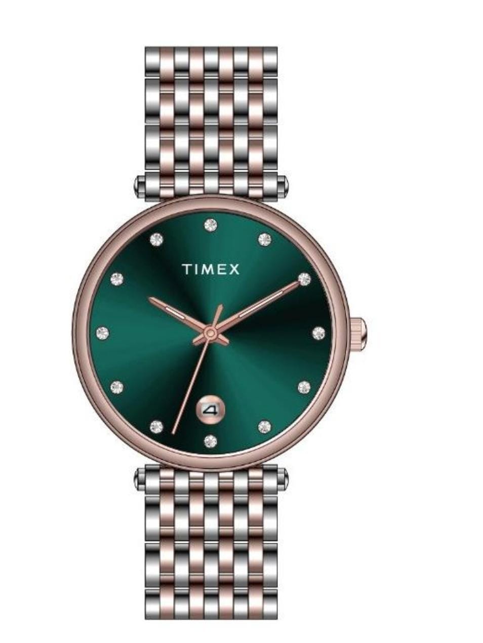 Timex Women Green Dial Analog Watch - TWEL21603 - KRISHNA WATCH COMPANY