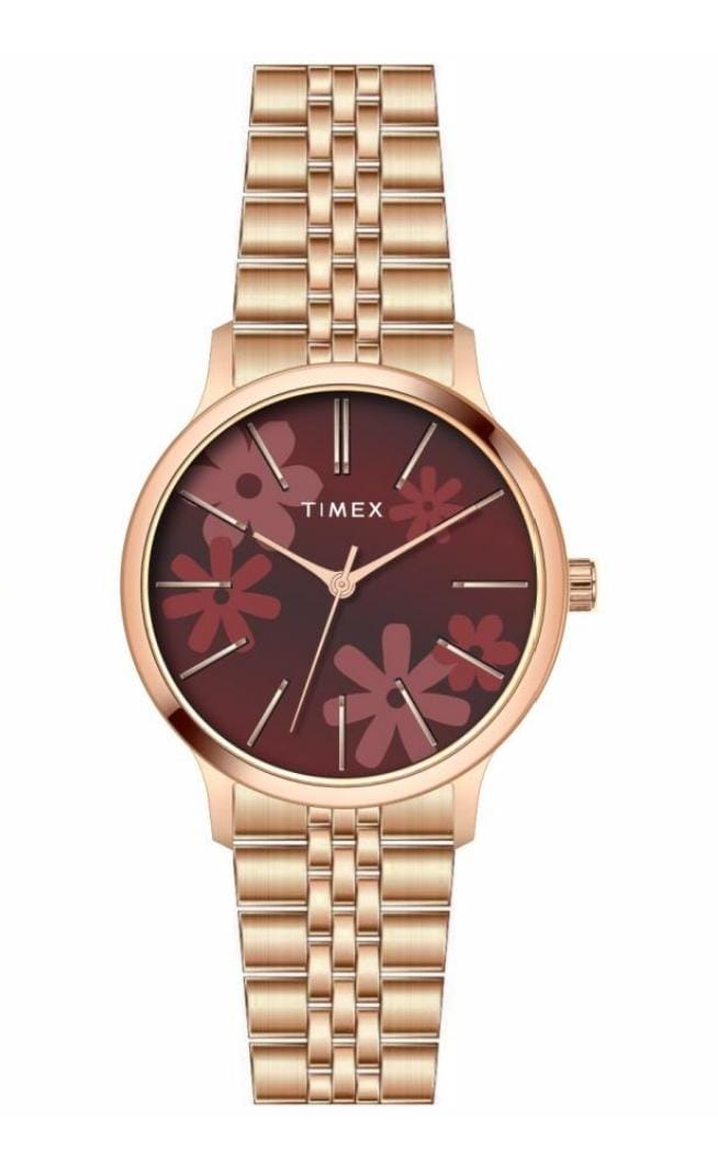 Timex Women Maroon Dial Analog Watch - TWTL12314 - KRISHNA WATCH COMPANY