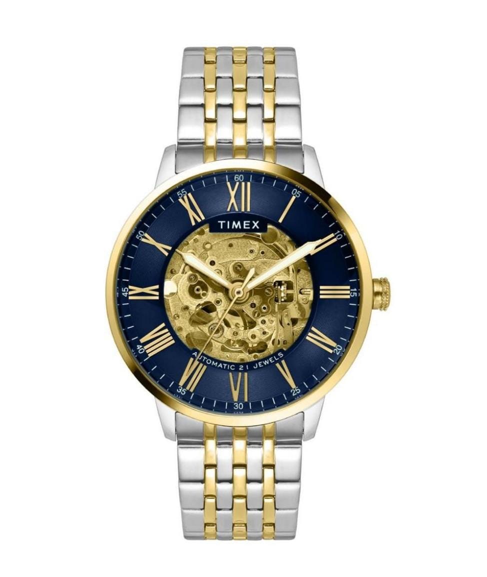 Timex Blue Dial Stainless Steel bracelet Men's Watch - TWEG23505 - KRISHNA WATCH COMPANY