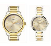 Timex Cream Dial Stainless Steel bracelet Men's Watch - TW00PR341