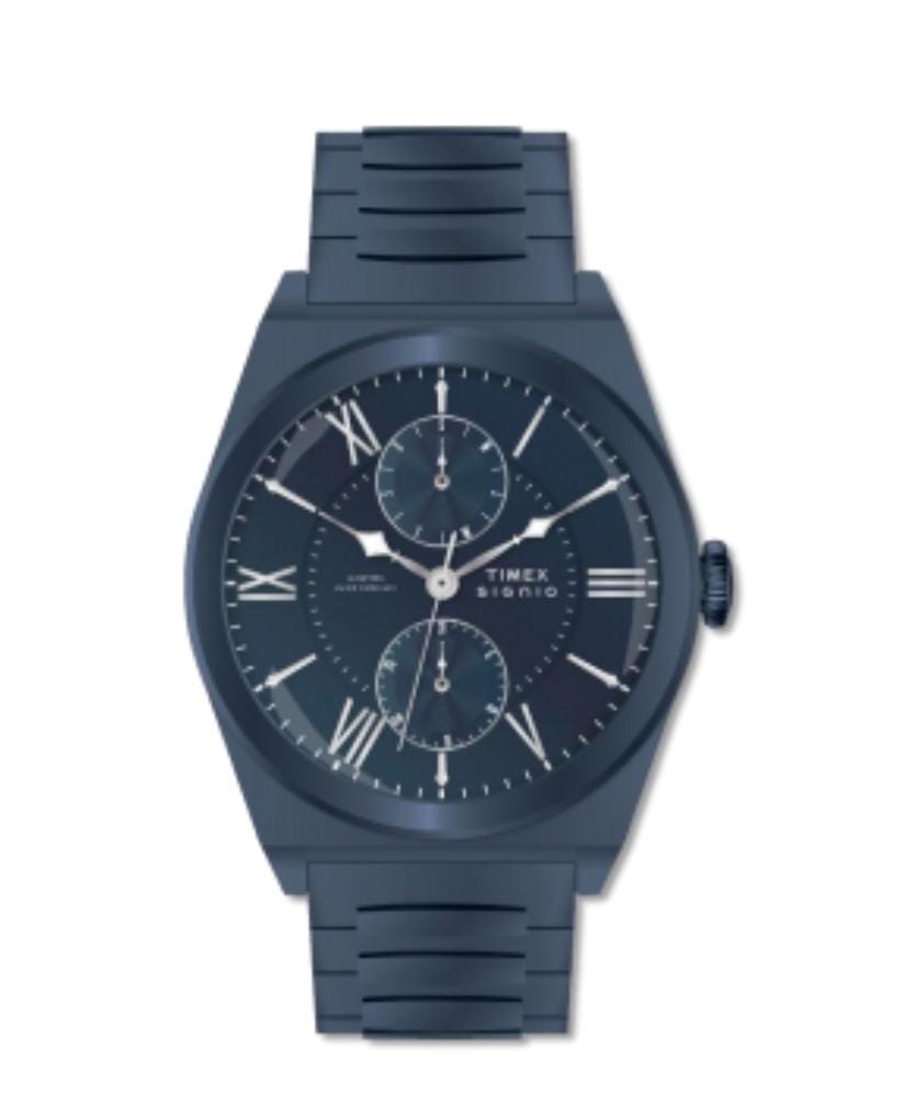 Timex Signio Eclipse Blue Dial Watch TWEG34501 - KRISHNA WATCH COMPANY
