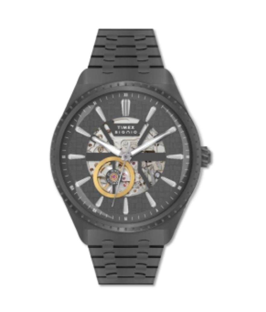 Timex Signio Axium Gunmetal Dial Watch TWEG34001 - KRISHNA WATCH COMPANY