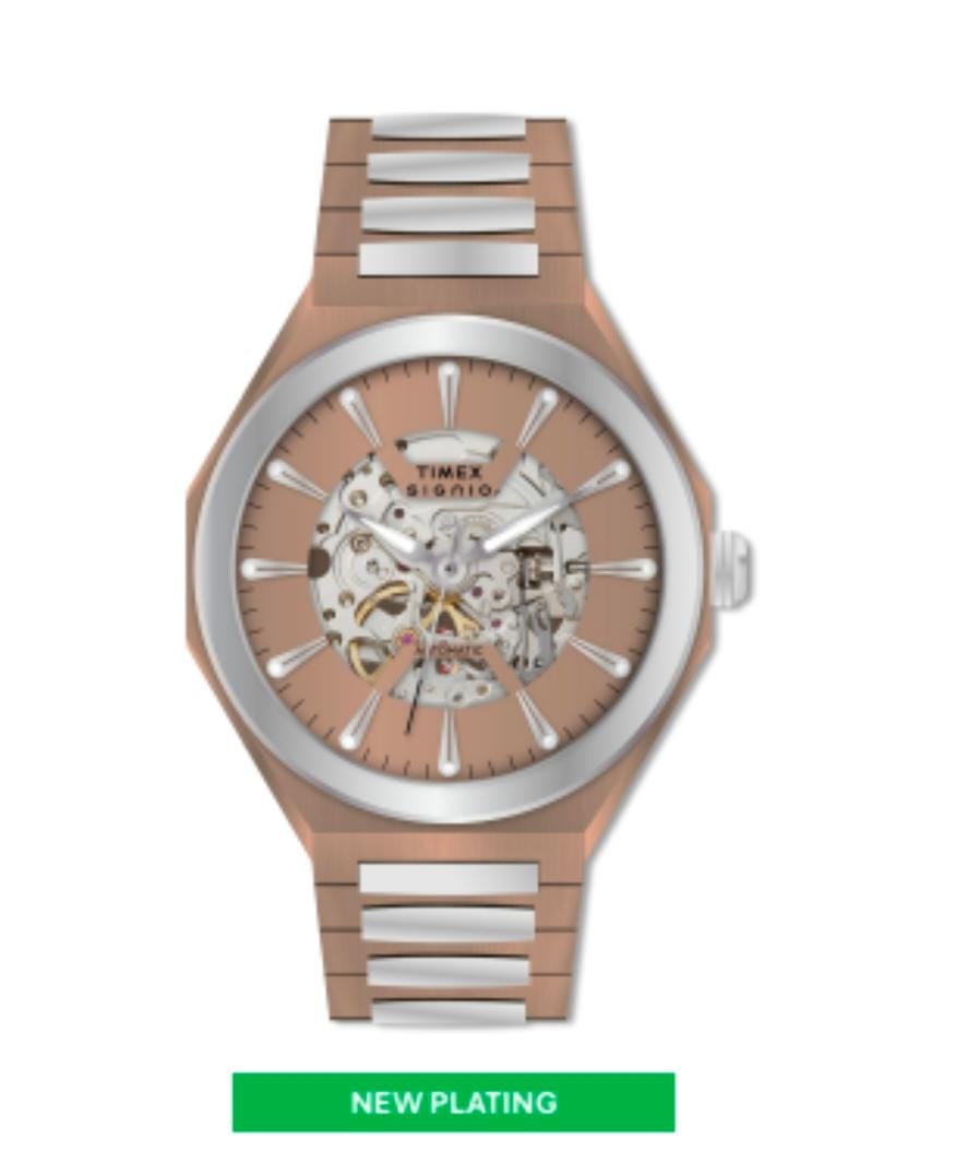 Timex Signio Stratos Coffee Dial Watch TWEG33901 - KRISHNA WATCH COMPANY