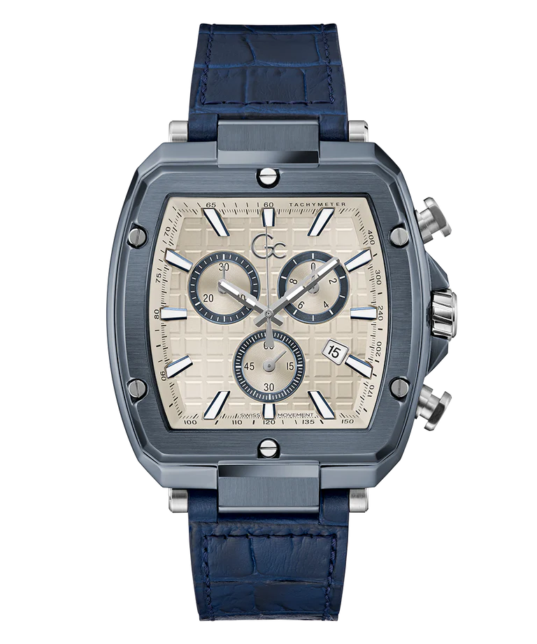 Gc Spirit Tonneau Chrono Flexstrap Watch Y83013G1 - KRISHNA WATCH COMPANY