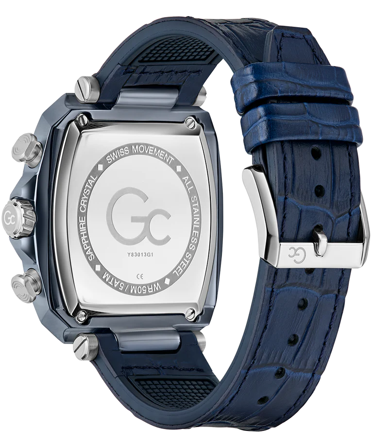 Gc Spirit Tonneau Chrono Flexstrap Watch Y83013G1 - KRISHNA WATCH COMPANY