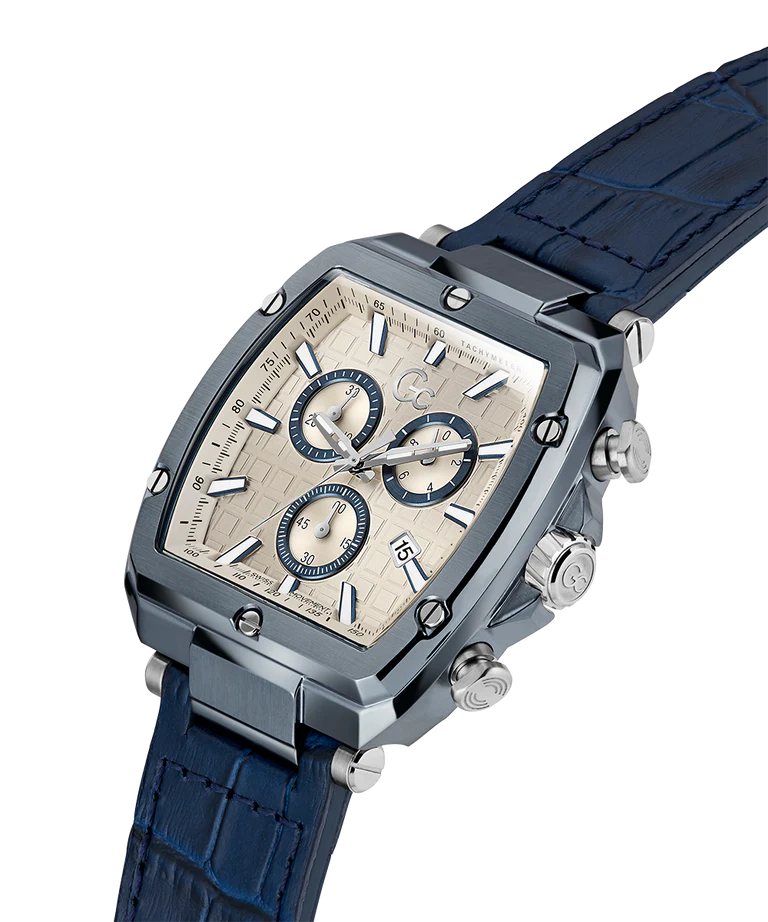Gc Spirit Tonneau Chrono Flexstrap Watch Y83013G1 - KRISHNA WATCH COMPANY