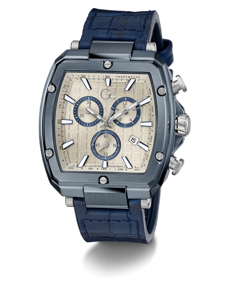 Gc Spirit Tonneau Chrono Flexstrap Watch Y83013G1 - KRISHNA WATCH COMPANY