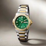 Gc Coussin Shape Lady Green Coussin Dial Analog Women Watch Y98010L9MF - KRISHNA WATCH COMPANY