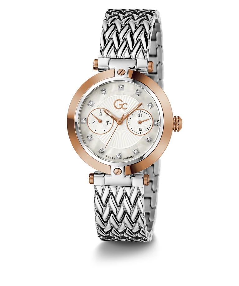 GC Women's White Multi-Function Stainless Steel Watch Z21006L1MF - KRISHNA WATCH COMPANY