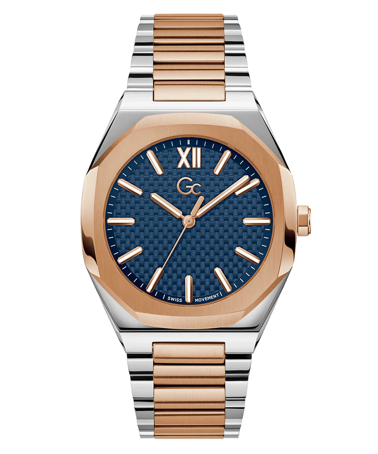 Gc Men's Blue Analog Stainless Steel Watch Z26001G7MF - KRISHNA WATCH COMPANY