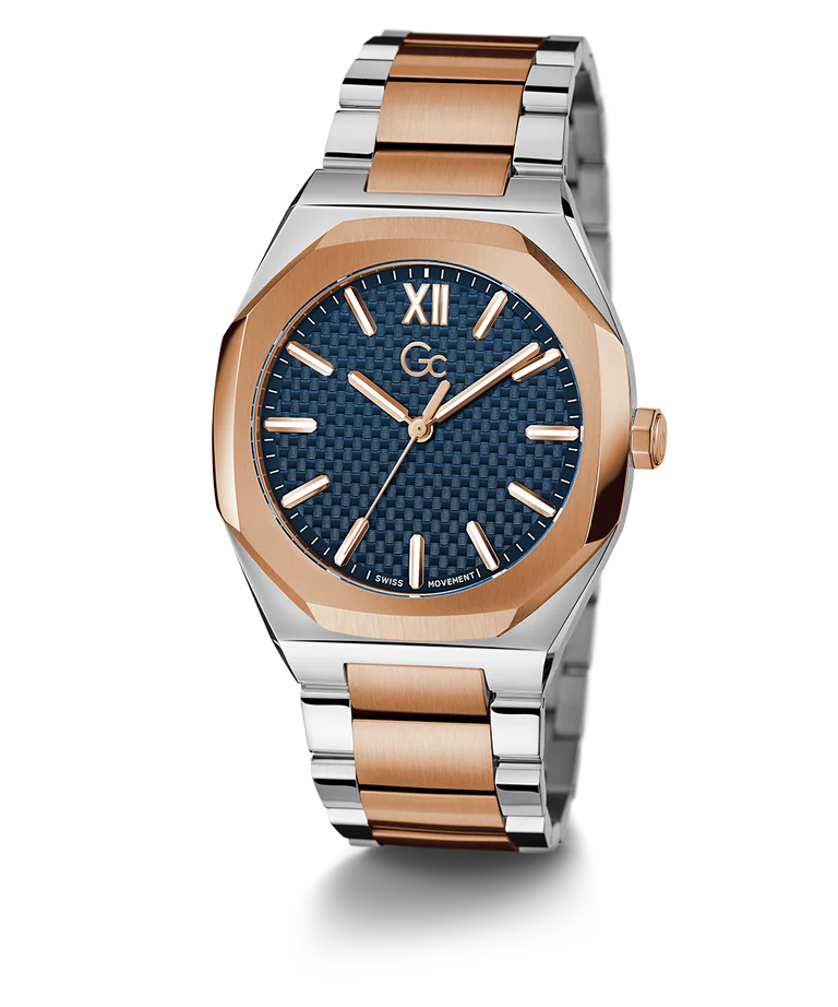 Gc Men's Blue Analog Stainless Steel Watch Z26001G7MF - KRISHNA WATCH COMPANY