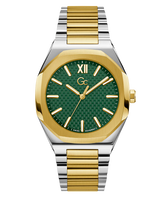 Gc Men's Green Dial Analog Stainless Steel Watch Z26002G9MF