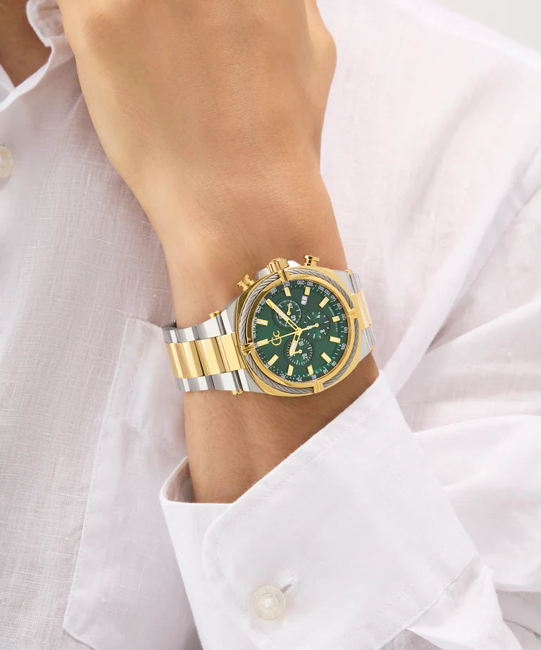 Gc Ironclass Green Round Dial Analog Mens Watch - Z32005G9 - KRISHNA WATCH COMPANY