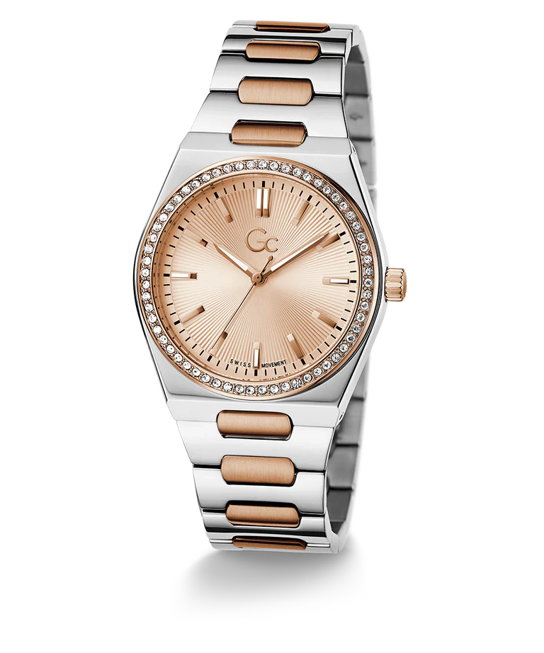 Gc Prodigy Lady Rose Gold Round Dial Analog Women Watch Z38003L3MF - KRISHNA WATCH COMPANY
