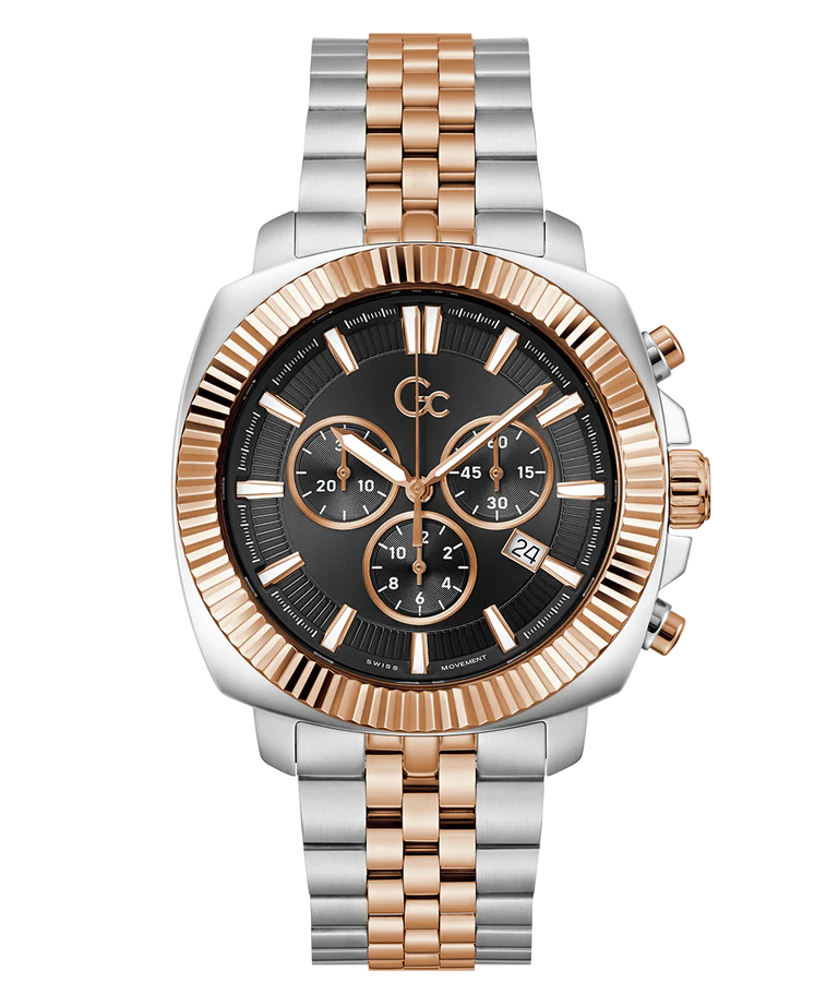Gc Flair Coussin Chronograph Watch for Men Z46001G2MF - KRISHNA WATCH COMPANY