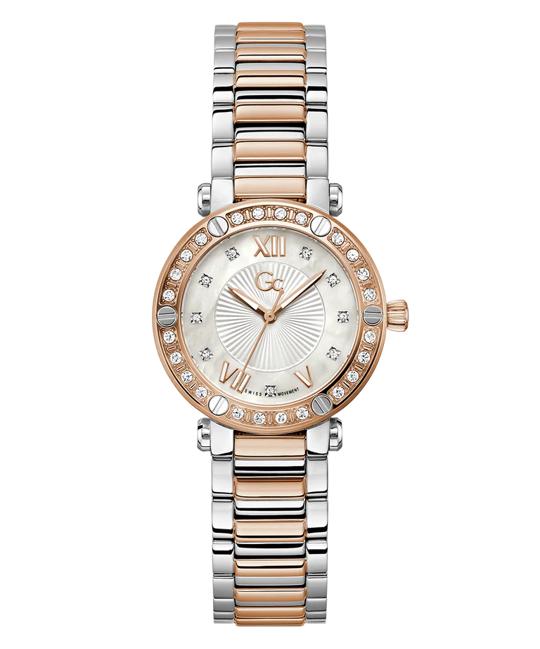 Gc COLLECTION Aura Women White Round Dial Analog Watch - Z49001L1MF - KRISHNA WATCH COMPANY