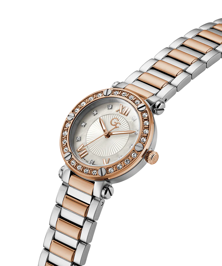 Gc COLLECTION Aura Women White Round Dial Analog Watch - Z49001L1MF - KRISHNA WATCH COMPANY