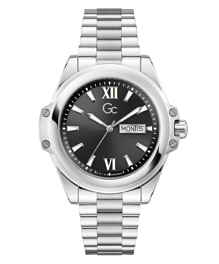 Gc Black Round Dial Analog Men's Watch - Z60003G2 - KRISHNA WATCH COMPANY