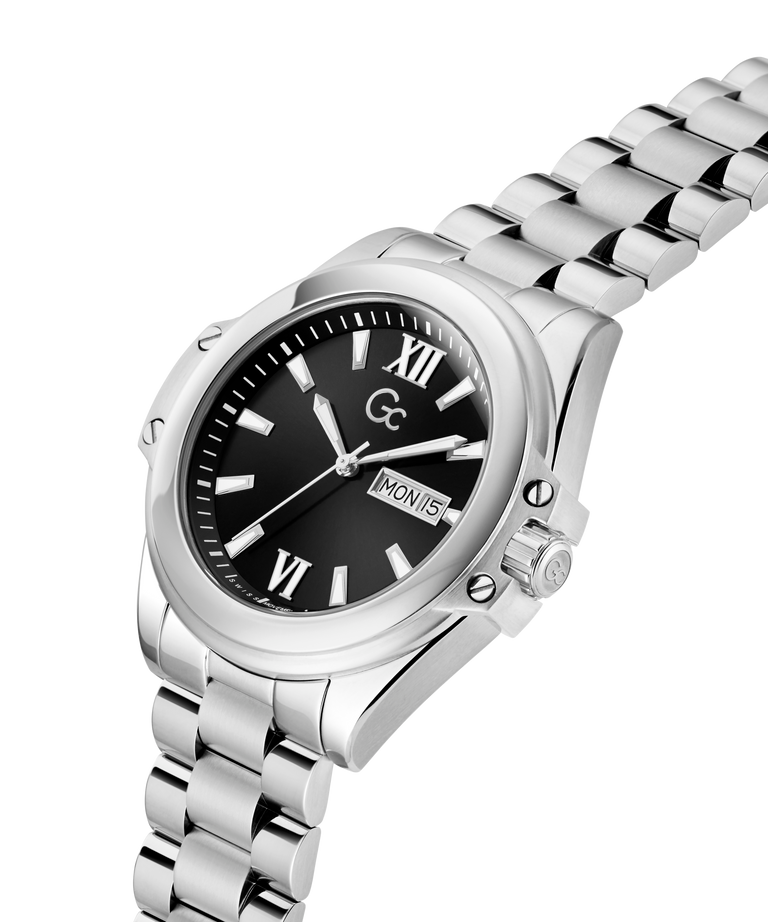 Gc Black Round Dial Analog Men's Watch - Z60003G2 - KRISHNA WATCH COMPANY