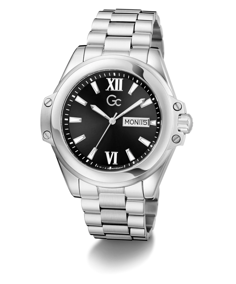 Gc Black Round Dial Analog Men's Watch - Z60003G2 - KRISHNA WATCH COMPANY