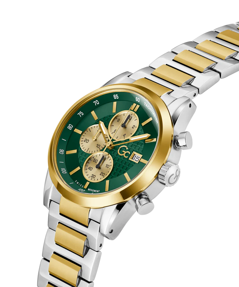 GC Gallant Green Round Dial Analog Mens Watch - Z61002G9 - KRISHNA WATCH COMPANY