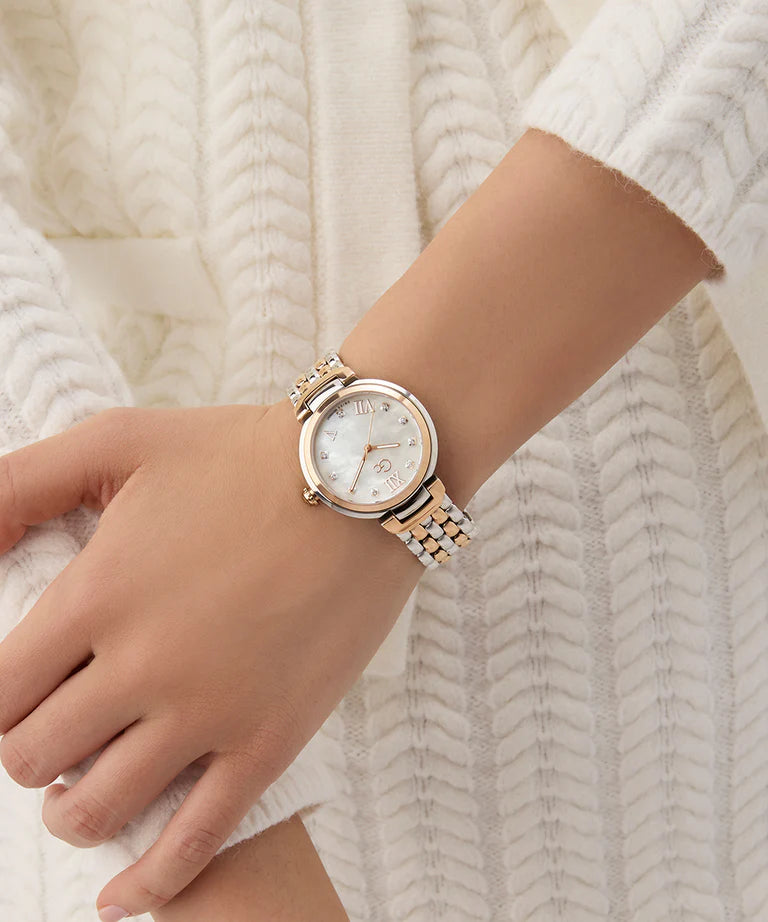 Gc White Round Dial Analog Women's Watch - Z64001L1 - KRISHNA WATCH COMPANY