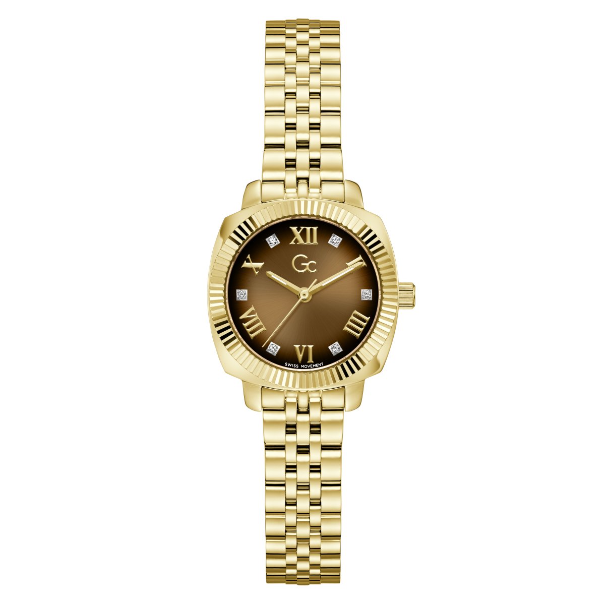 Gc Dress Women Quartz Brown Dial Analog Watch Z73001L4 - KRISHNA WATCH COMPANY