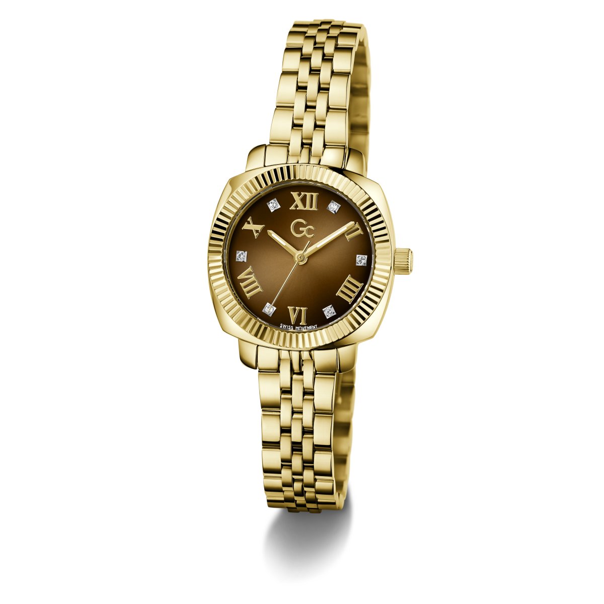 Gc Dress Women Quartz Brown Dial Analog Watch Z73001L4 - KRISHNA WATCH COMPANY